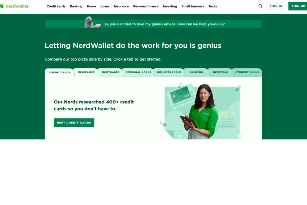  NerdWallet created high-quality blog content on personal finance and optimized it for SEO.