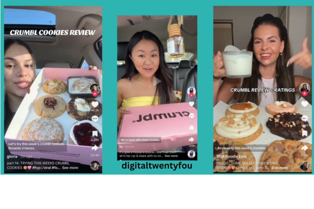 Crumbl Cookies Bakery used Instagram