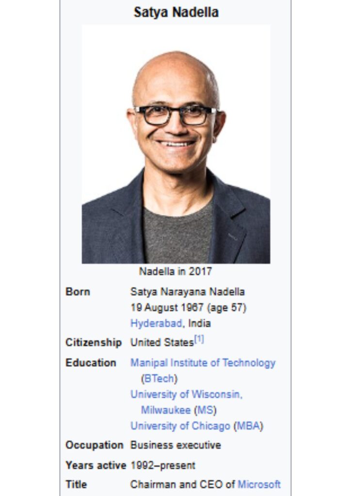 Satya Nadella at Microsoft