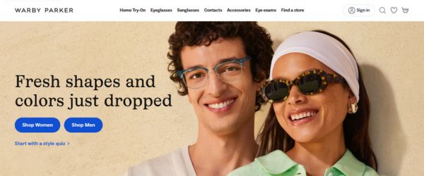Warby Parker, a popular American eyewear brand, started as a small business in New York.